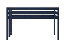 Load image into Gallery viewer, JACKPOT! Contemporary Twin Low Loft Bed with Ladder, Blue