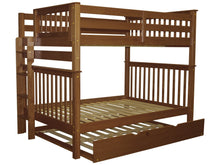 Load image into Gallery viewer, Bunk Beds Full over Full End Ladder Expresso + Full Trundle