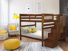 Load image into Gallery viewer, Bunk Beds Full over Full Stairway Expresso