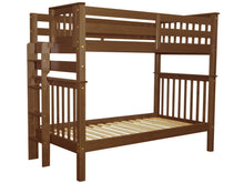 Load image into Gallery viewer, Bunk Beds Tall Twin over Twin End Ladder Expresso