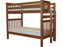 Load image into Gallery viewer, Bunk Beds Tall Twin over Twin End Ladder Expresso