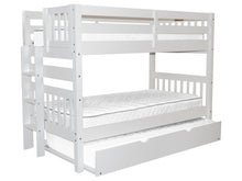 Load image into Gallery viewer, Bunk Bed Twin over Twin End Ladder White + Trundle