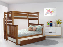Load image into Gallery viewer, Bunk Beds Twin over Full End Ladder Expresso + Full Trundle