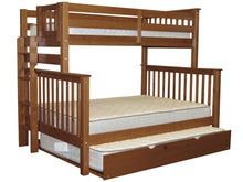 Load image into Gallery viewer, Bunk Beds Twin over Full End Ladder Expresso + Full Trundle