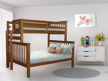 Load image into Gallery viewer, Bunk Beds Twin over Full End Ladder Expresso