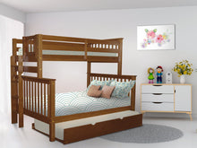 Load image into Gallery viewer, Bunk Beds Twin over Full End Ladder Expresso + Trundle