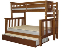 Load image into Gallery viewer, Bunk Beds Twin over Full End Ladder Expresso + Trundle