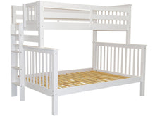 Load image into Gallery viewer, Bunk Beds Twin over Full End Ladder White