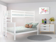 Load image into Gallery viewer, Bunk Beds Twin over Full End Ladder White