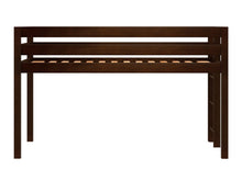 Load image into Gallery viewer, JACKPOT! Contemporary Twin Low Loft Bed with Ladder, Cherry