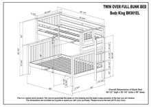 Load image into Gallery viewer, Bunk Beds Twin over Full End Ladder White
