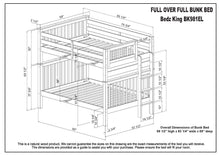 Load image into Gallery viewer, Bunk Beds Full over Full End Ladder Gray
