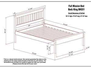 Full Bed Expresso with Drawers