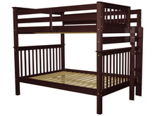 Load image into Gallery viewer, Bunk Beds Full over Full End Ladder Cappuccino
