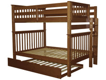 Load image into Gallery viewer, Bunk Beds Full over Full End Ladder Expresso + Trundle
