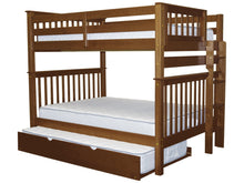 Load image into Gallery viewer, Bunk Beds Full over Full End Ladder Expresso + Trundle
