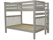 Load image into Gallery viewer, Bunk Beds Full over Full End Ladder Gray
