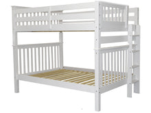 Load image into Gallery viewer, Bunk Beds Full over Full End Ladder White
