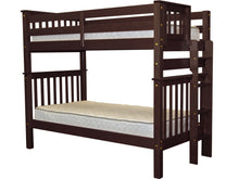 Load image into Gallery viewer, Bunk Beds Tall Twin over Twin End Ladder Cappuccino
