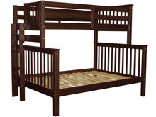 Load image into Gallery viewer, Bunk Beds Twin over Full End Ladder Cappuccino
