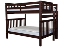 Load image into Gallery viewer, Bunk Beds Full over Full End Ladder Cappuccino
