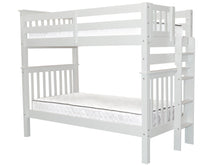 Load image into Gallery viewer, Bunk Beds Tall Twin over Twin End Ladder White
