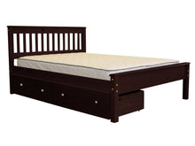Load image into Gallery viewer, Full Bed Cappuccino with Drawers
