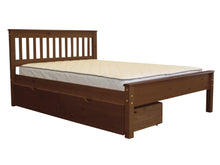 Load image into Gallery viewer, Full Bed Expresso with Drawers
