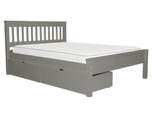 Load image into Gallery viewer, Full Bed Gray with Drawers
