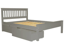 Load image into Gallery viewer, Full Bed Gray with Drawers
