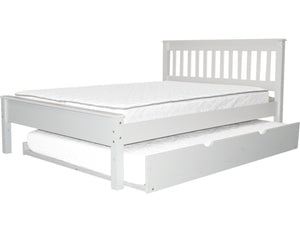 Full Bed White With Full Trundle