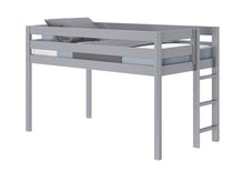 Load image into Gallery viewer, JACKPOT! Contemporary Twin Low Loft Bed with Ladder, Gray
